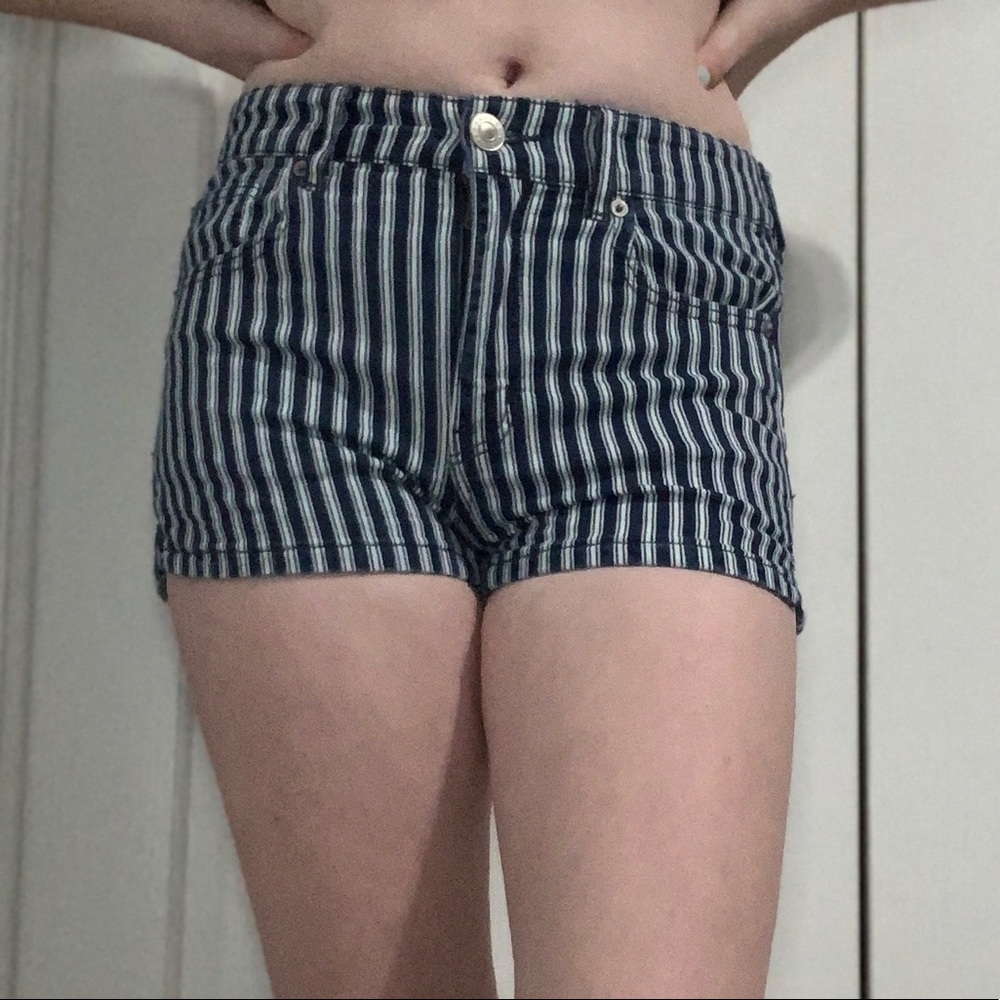 Pinstripe shorts